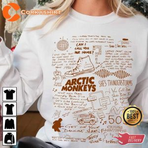 Unisex Arctic Monkeys Rock Band Shirt Design