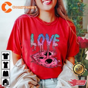 Valentine Love Melt Heart Valentines Day T-Shirts Design
