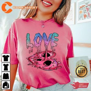 Valentine Love Melt Heart Valentines Day T-Shirts Design
