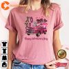 Valentine Truck Xoxo Heart Cute Valentines Day Shirt