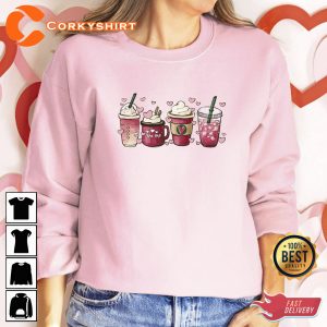 Valentines Coffee Lover Sweatshirt T-shirt Hoodie