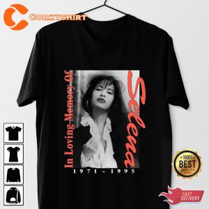 Vintage 90s Selena Memorial Gift for fans T-Shirt