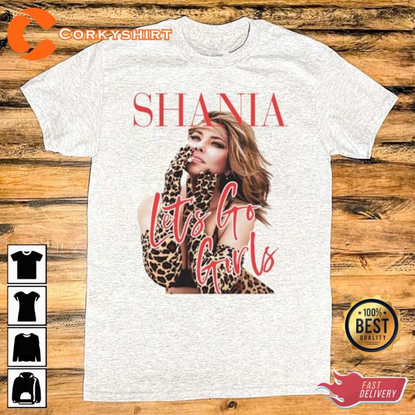 Vintage 90s Shania Twain Let’s Go Girls Vintage Gift T-Shirt