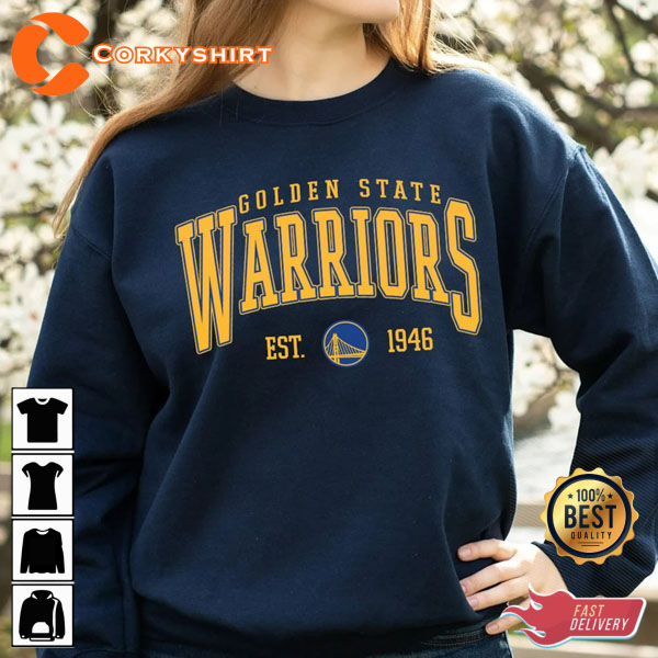 Retro Golden State Warriors Basketball Unisex Sweatshirt For Fan - Trends  Bedding