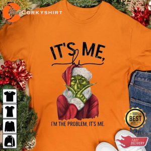 Vintage Grinch Christmas It's Me Hi I'm The Problem Grinch Xmas Sweatshirt