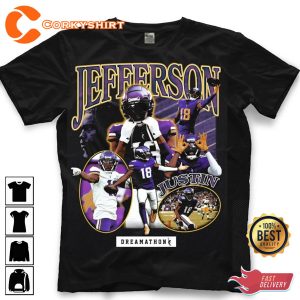 Vintage Justin Jefferson Retro 90s Unisex Shirt