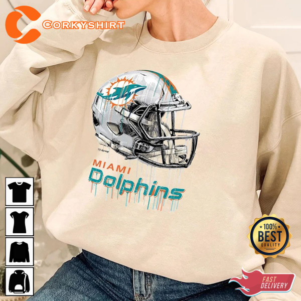 Miami Dolphins American Football Logo Shirt Jersey Sweatshirt Gift For Fan  - Limotees