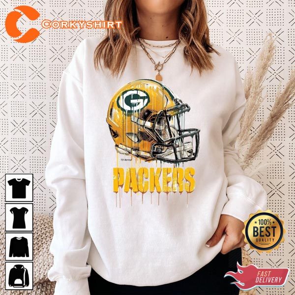 MoonlightWeave 1955 Vintage Chicago - Green Bay Football Program Cover - Heavy Cotton Tee