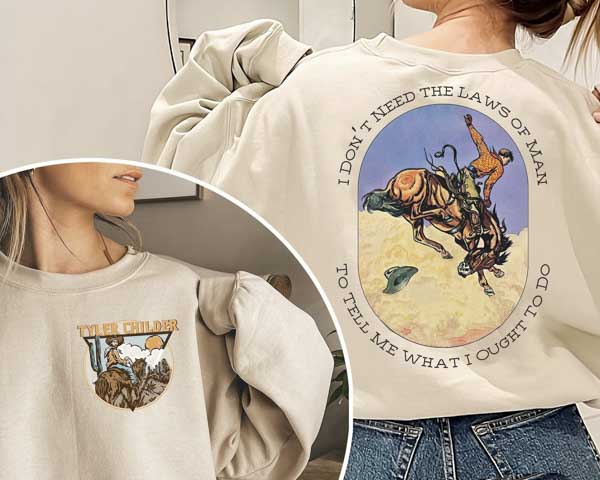 Vintage Tyler Childers Triune God Retro Western Shirt
