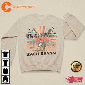 Vintage Zach Bryan Something In The Orange T-Shirt Design