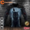 Wolf Viking 3D Graphic Mens Hoodie