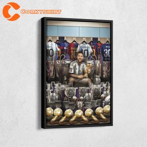 World Cup Champion Lionel Messi GOAT Poster