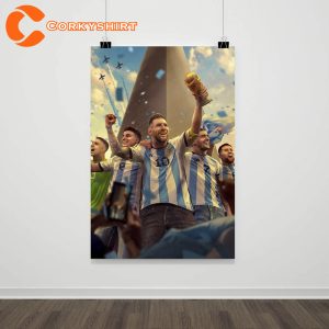 World Cup Champion Lionel Messi Poster