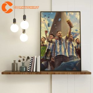 World Cup Champion Lionel Messi Poster