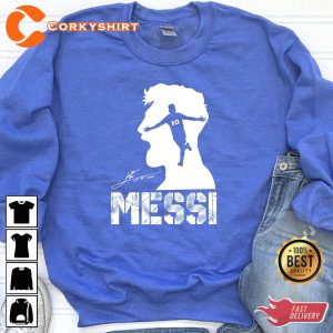 World Cup Champions Argentina Soccer Leonel Messi Signature Shirt