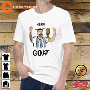 World Cup Shirt Winners 2022 Messi G O A T Shirt