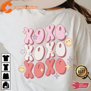 XOXO Galentines Cute Retro Valentines Day Shirt