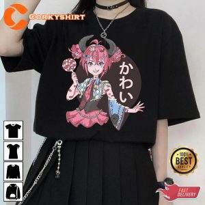 Cute Demon Girl Harajuku Anime Girl Kawaii Aesthetic Shirt