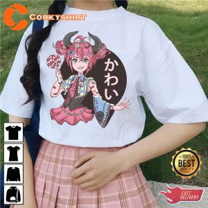 Cute Demon Girl Harajuku Anime Girl Kawaii Aesthetic Shirt