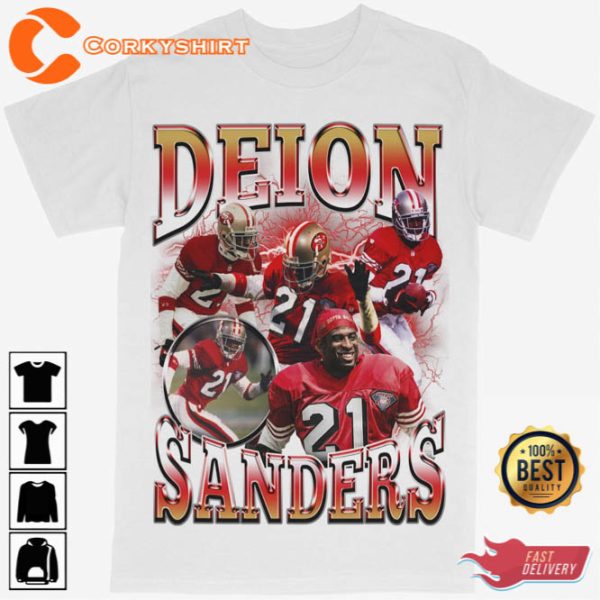 Deion Sanders San Francisco 49ers Football Shirt