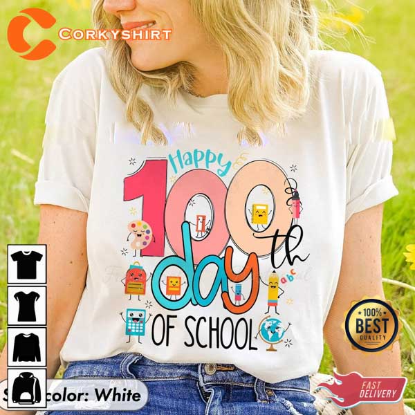 100 Days of School Teacher Student Back to School Celabratio Unisex T-Shirt