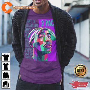 2 Pac Hail Mary Hip Hop Rap Streetwear Tupac Shakur Old School Legends NWA T-Shirt