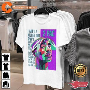 2 Pac Hail Mary Hip Hop Rap Streetwear Tupac Shakur Old School Legends NWA T-Shirt