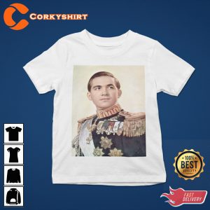 Constantine II – The last King of Greece Printed Shirt