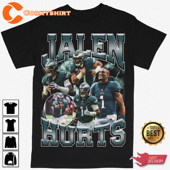 Philadelphia Eagles Football Sweatshirt Jalen Hurts Philadelphia Football  Tee - Corkyshirt