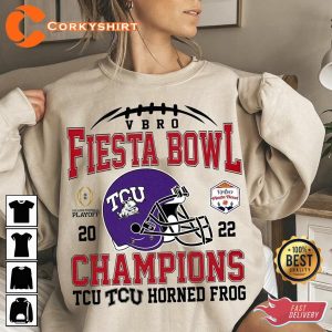 2022 TCU Fiesta Bowl Champion Sweatshirt Football Shirt