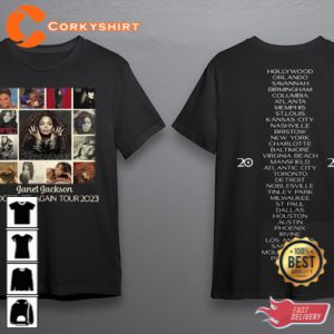 2023 Janet Jackson Music Tour Gift for Fans T-Shirt