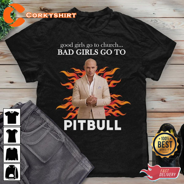 good girls go to church bad girls go to Pitbull Comforter for