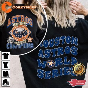 Houston Astros 2 Sided Astros Head To The World 2023 ALCS Sweatshirt
