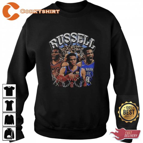 90s Vintage Russell Westbrook Basketball Sweatshirt