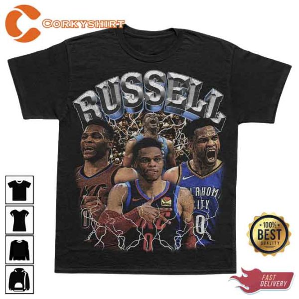 90s Vintage Russell Westbrook Basketball Sweatshirt