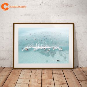 Aerial Surfing Printable Home Decor Poster