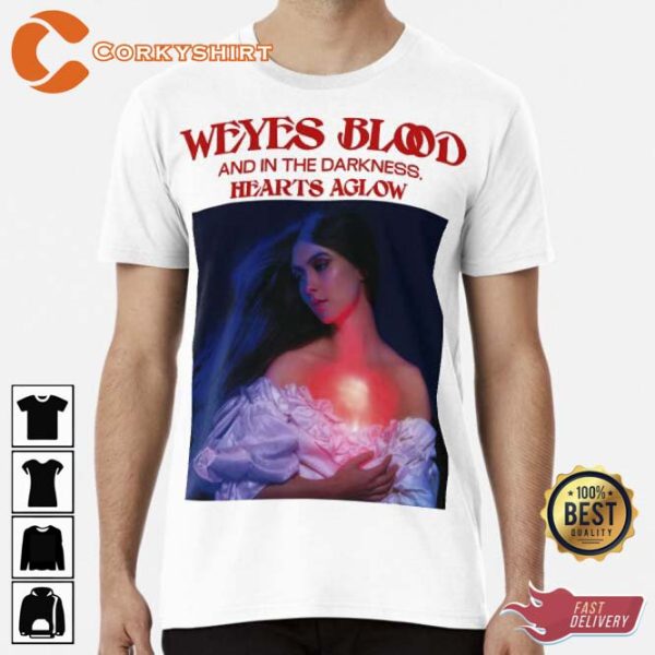 Album And In The Darkness Hearts Aglow Weyes Blood Unisex Tee