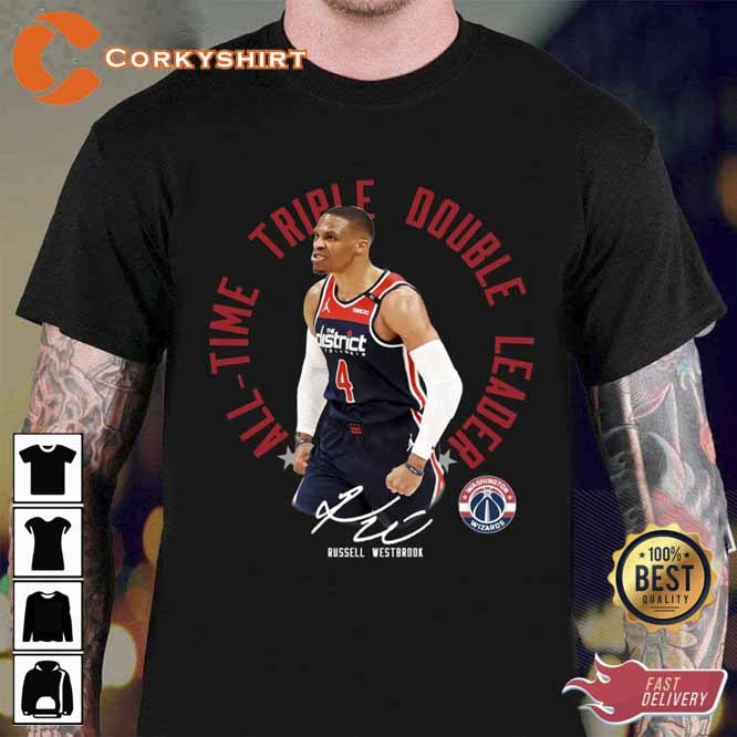 All Time Triple Double Leader Russell Westbrook T-Shirt