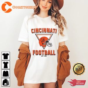 American Football Vintage Style Groovy Cincinnati Bengal Unisex T-Shirt