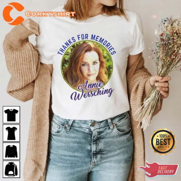 Annie Wersching Shirt RIP Annie Wersching Thank You For The Memories Long T-Shirt