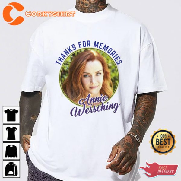 Annie Wersching Shirt RIP Annie Wersching Thank You For The Memories Long T-Shirt