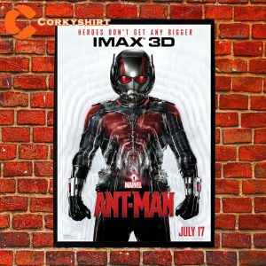 Ant-Man Movie Heroes Don’t Get Any Bigger Marvel Superheroes Digital Poster