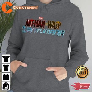 Antman and The Wasp Quantumania Marvel Poster Text Graphic Hoodie