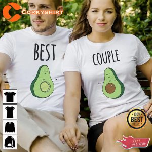 Avocado Couple Vegetarian Avocado Best Couple Matching T-Shirt