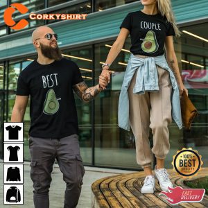 Avocado Couple Vegetarian Avocado Best Couple Matching T-Shirt