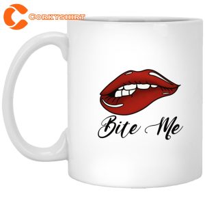 Bite Me Naughty Funny Valentine Coffee Mug