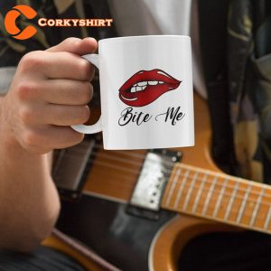 Bite Me Naughty Funny Valentine Coffee Mug