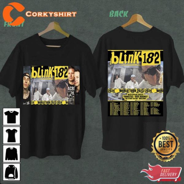 Blink-182 World Tour 2023 2024 T-Shirt