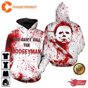 Booge Yman Horror You Can’t Kill Michael Myers Graphic 3D Hoodie
