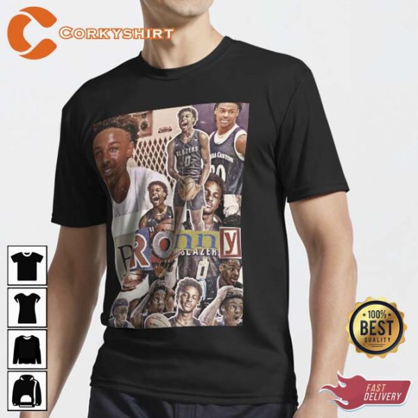 Bronny James 2023 Collage Poster Design T-Shirt